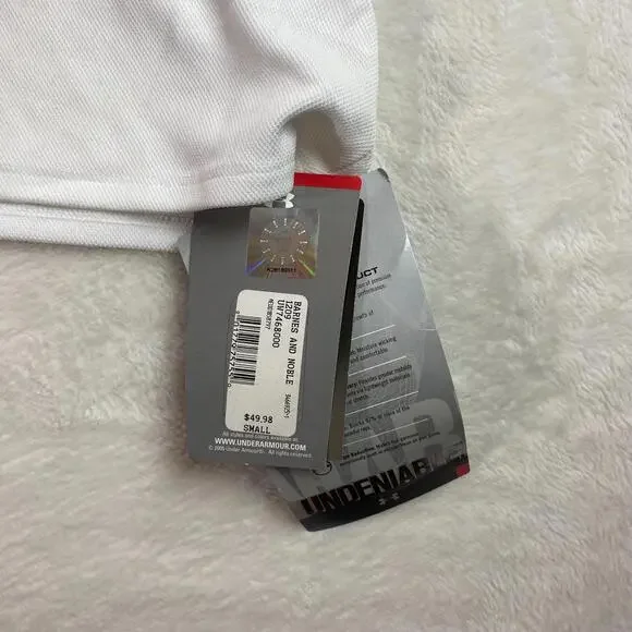 Under Armour Heatgear‎ Shirt Polo Womens Delaware White Small - Picture 4 of 7